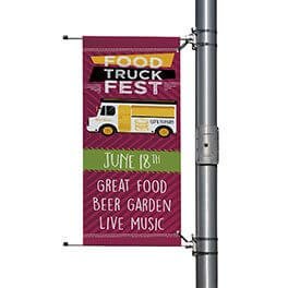 custom light pole banners